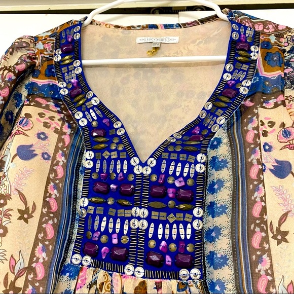 Lucy Paris | Boho embellished dress